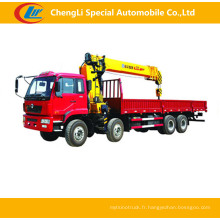 Camion Sino 8X4 avec grue XCMG